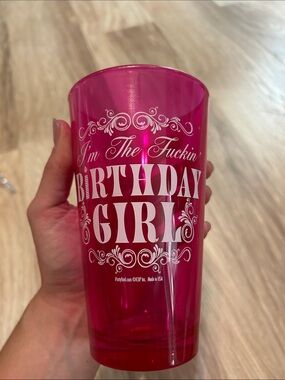 “Birthday Girl" Glass Tumbler